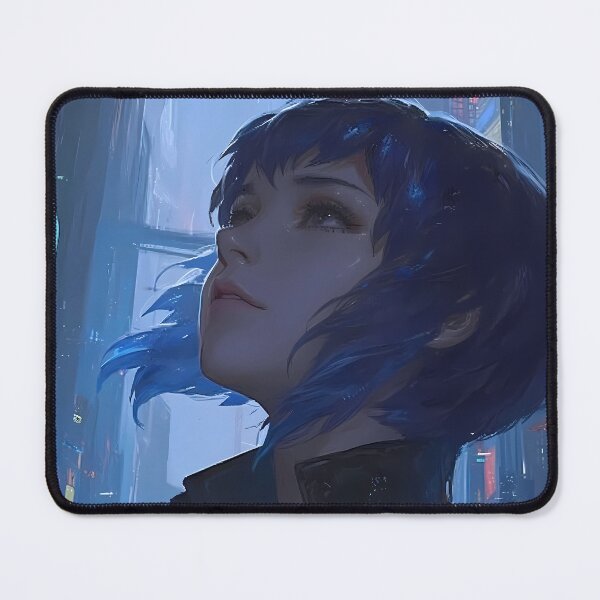 Item preview, Motoko Kusanagi Ghost In The Shell Cyberpunk Neon City Mood designed and sold by earlobejerk.