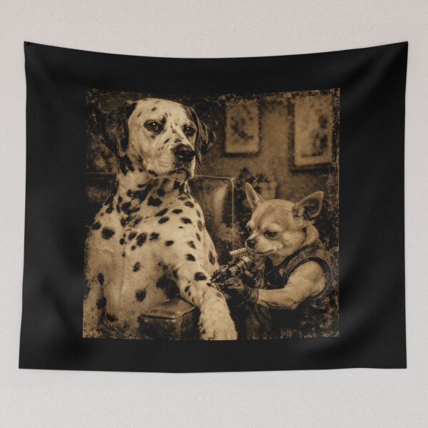 Item preview, Vintage Dog Smoking Tattoo Funny Meme designed and sold by will freed18.