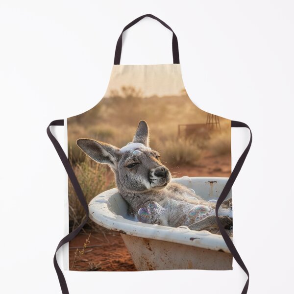 Item preview, Kangaroo Takes a Outdoor Bath designed and sold by Tridentulus.