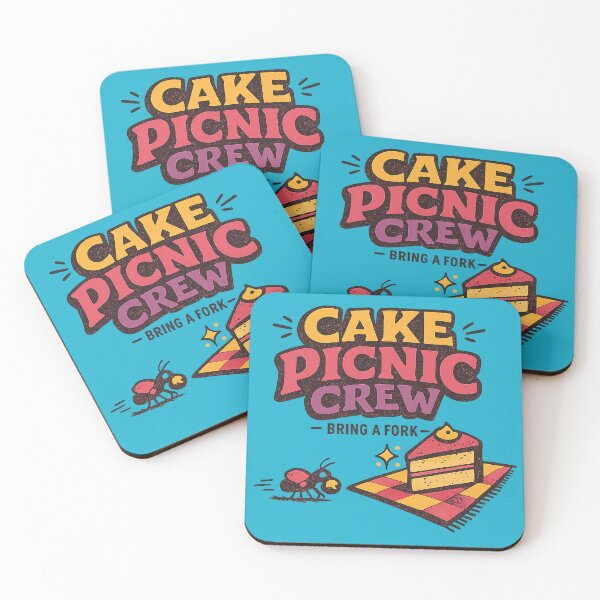Item preview, Cake Picnic Crew Bring A Fork Arte de postres caprichosos designed and sold by VaultInk.