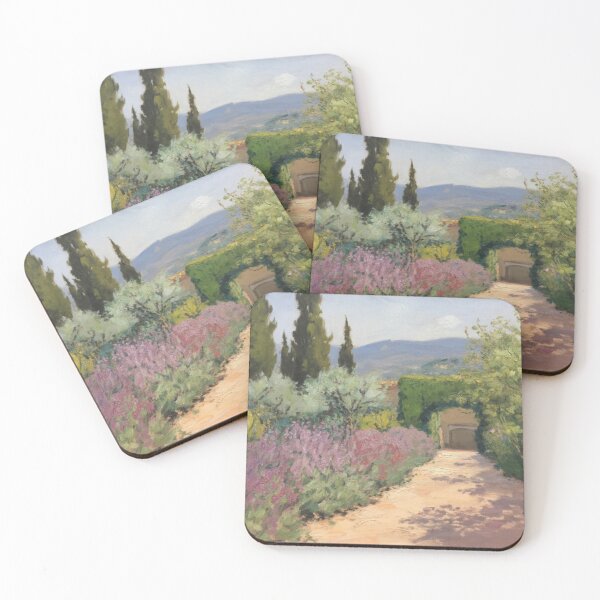 Item preview, Provence Garden Pathway | French Countryside Landscape Painting designed and sold by CARRAANN.