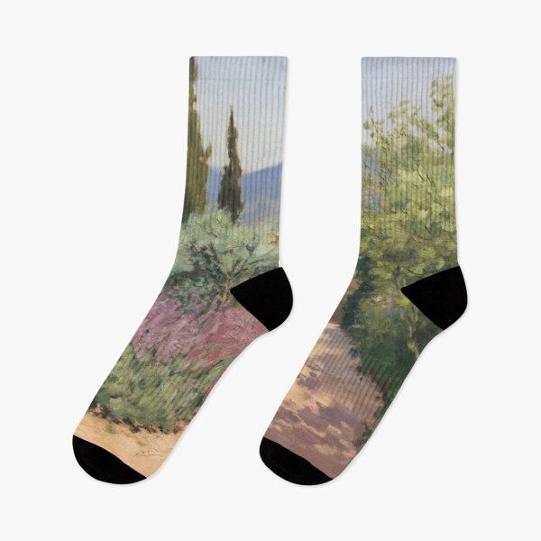 Item preview, Provence Garden Pathway | French Countryside Landscape Painting designed and sold by CARRAANN.