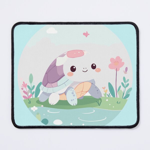 Item preview, Cute Kawaii Turtle by the Pond Badge designed and sold by BestChoiceService.