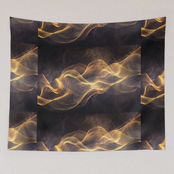 Item preview, Ethereal Golden Smoke Waves designed and sold by lashdeart.