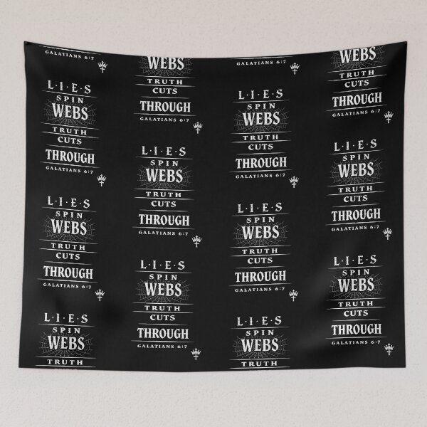 Item preview, lies spin webs truth cuts through designed and sold by ocd_Jessica.