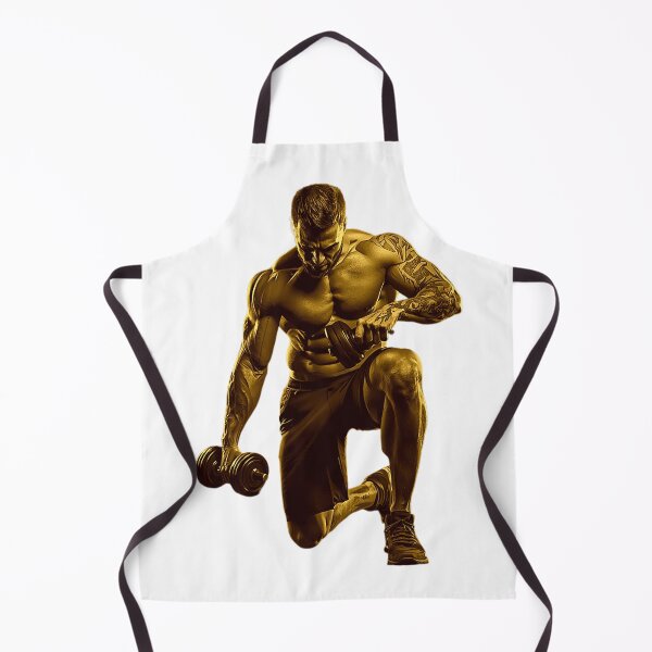 Item preview, golden Fitness Warrior – Intense Gym Workout Motivation designed and sold by No Excuses .