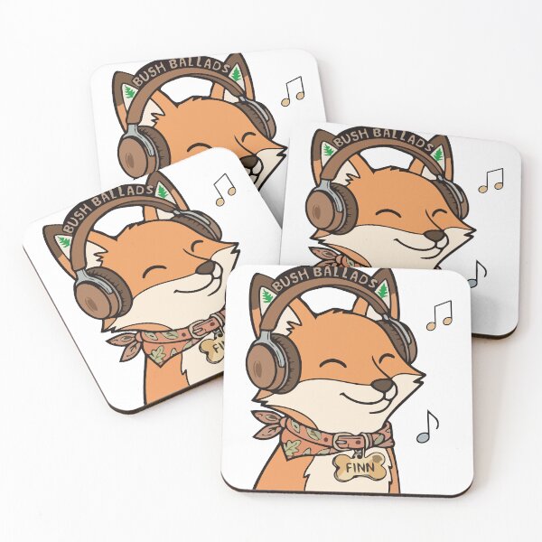 Item preview, Bush Ballads Finn Fox Music Illustration designed and sold by BestChoiceService.