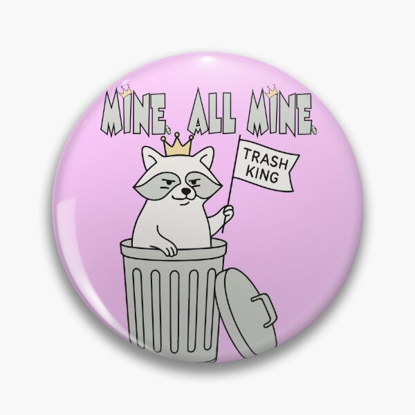 Item preview, Funny Cat King in Trash Can Illustration designed and sold by BestChoiceService.