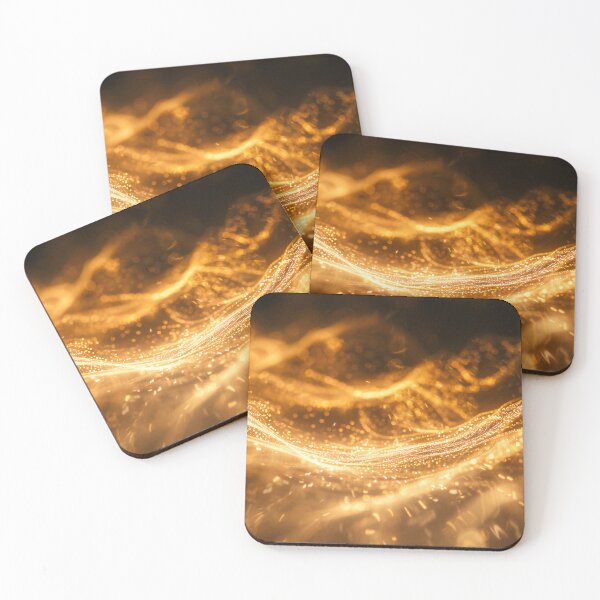 Item preview, Glowing Gold Motion Waves designed and sold by lashdeart.