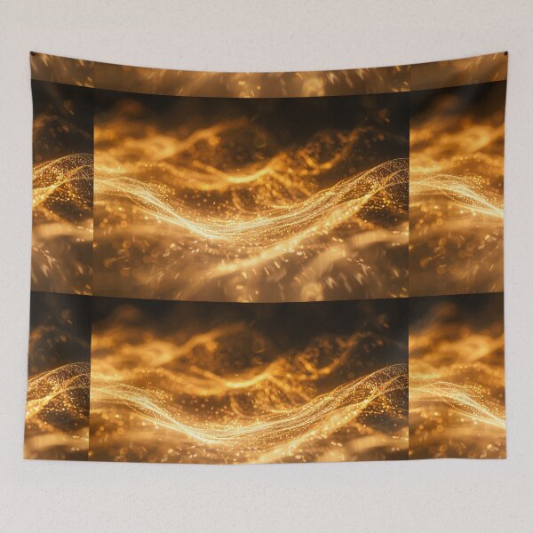 Item preview, Glowing Gold Motion Waves designed and sold by lashdeart.