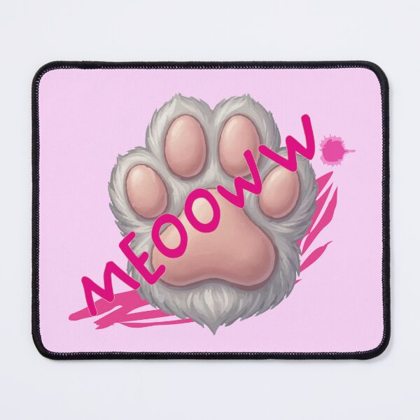 Item preview, Pink Aesthetic Meow Cat Paw Illustration designed and sold by BestChoiceService.