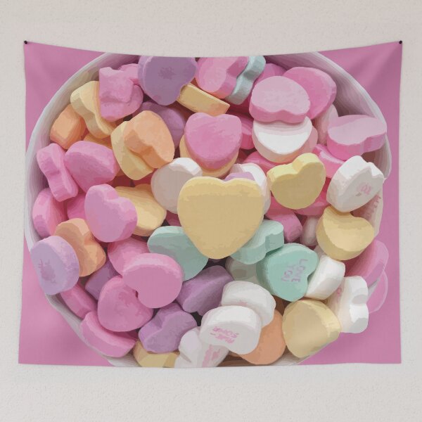 Item preview, Colorful Candy Hearts in a Bowl designed and sold by Arturo Daniel Garcia Palomo.