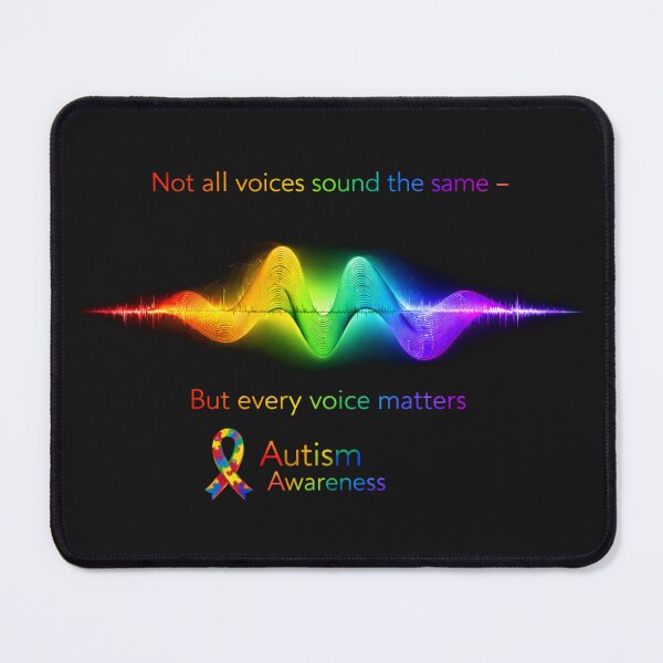Item preview, Not All Voices Sound the Same – Autism Awareness Sound Wave designed and sold by Mirgonhood.