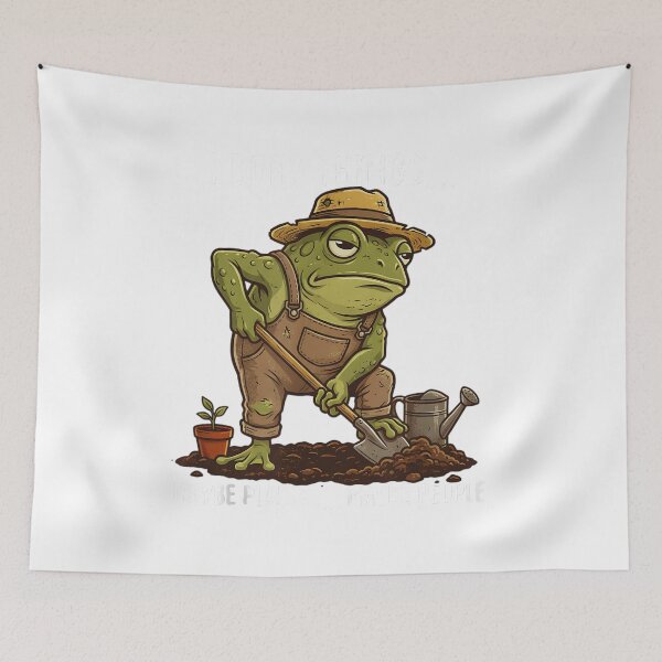 Item preview, Frog Gardener I Bury Things Maybe Plants Maybe People | Cute Dark Humor Garden Design designed and sold by MyTeeSh.