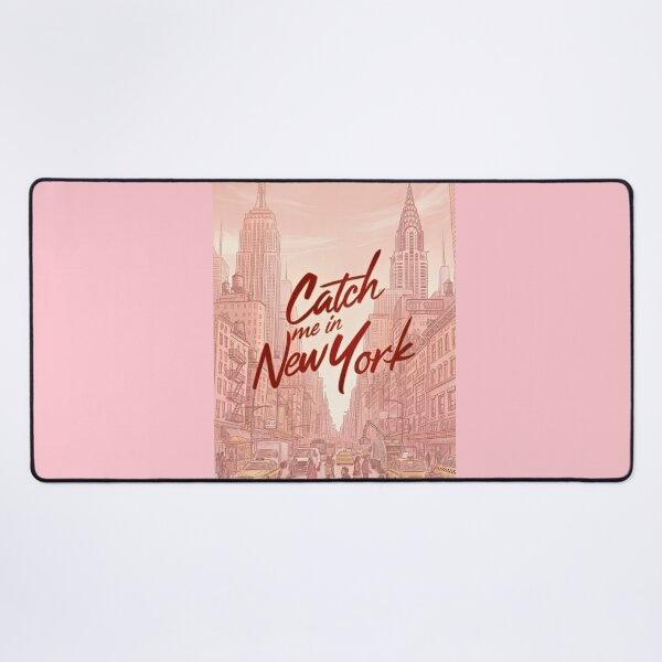 Item preview, Pink New York City Aesthetic “Catch Me in New York” | Cute Skyline Travel designed and sold by Mialunaa.