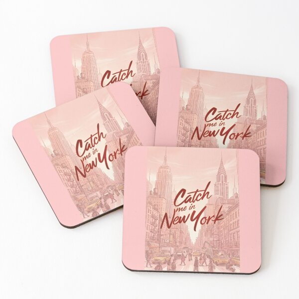 Item preview, Pink New York City Aesthetic “Catch Me in New York” | Cute Skyline Travel  designed and sold by Mialunaa.