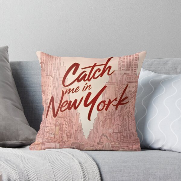 Item preview, Pink New York City Aesthetic “Catch Me in New York” | Cute Skyline Travel  designed and sold by Mialunaa.