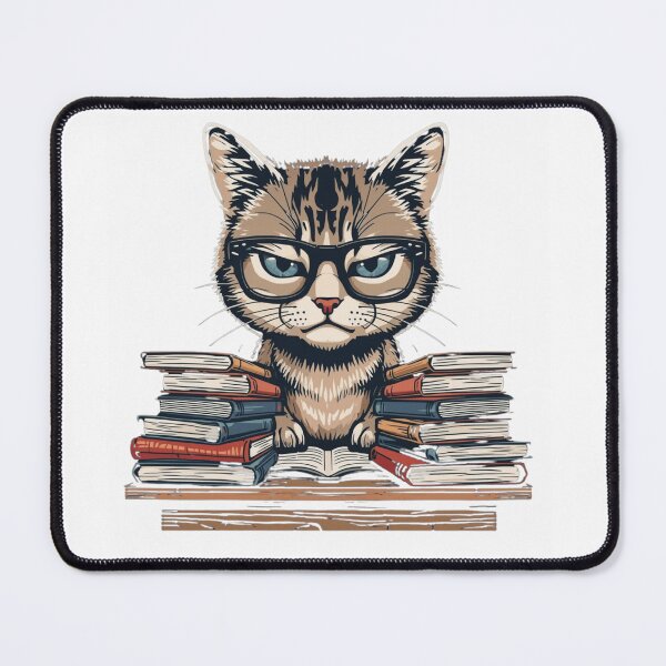 Item preview, Focused Cat Studying with Books designed and sold by funnyshop222.