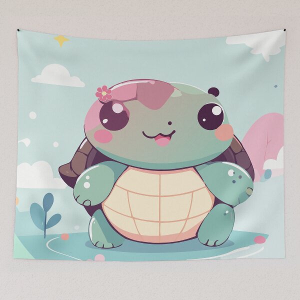 Item preview, Cute Kawaii Sea Turtle on Water Badge designed and sold by BestChoiceService.