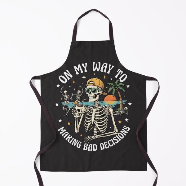 Item preview, On My Way To Making Bad Decisions Humorous Vacation Party Skeleton designed and sold by FormalDehyena.