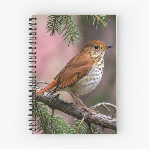 Item preview, Hermit Thrush on a Spruce Branch designed and sold by Tridentulus.