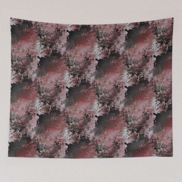 Item preview, Gunge Abstract in Red and Black designed and sold by Artistestella.