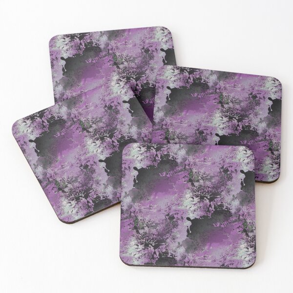 Item preview, Gunge Abstract in Purple and Black designed and sold by Artistestella.