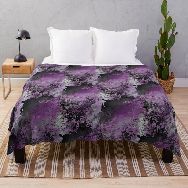 Item preview, Gunge Abstract in Purple and Black designed and sold by Artistestella.