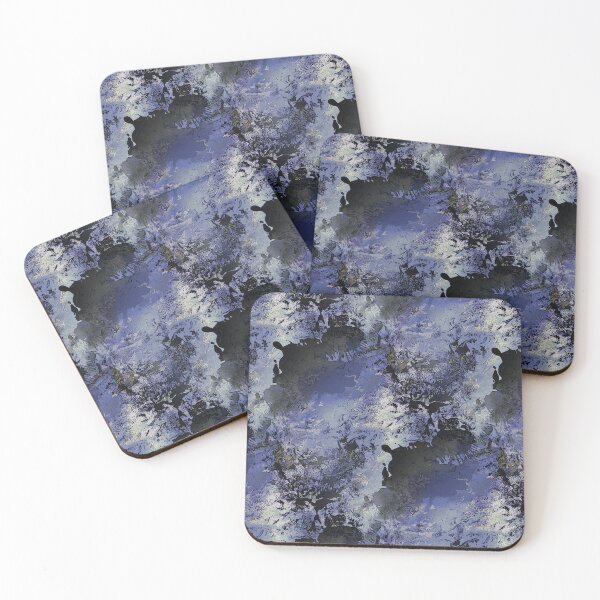 Item preview, Gunge Abstract in Navy Blue and Black designed and sold by Artistestella.