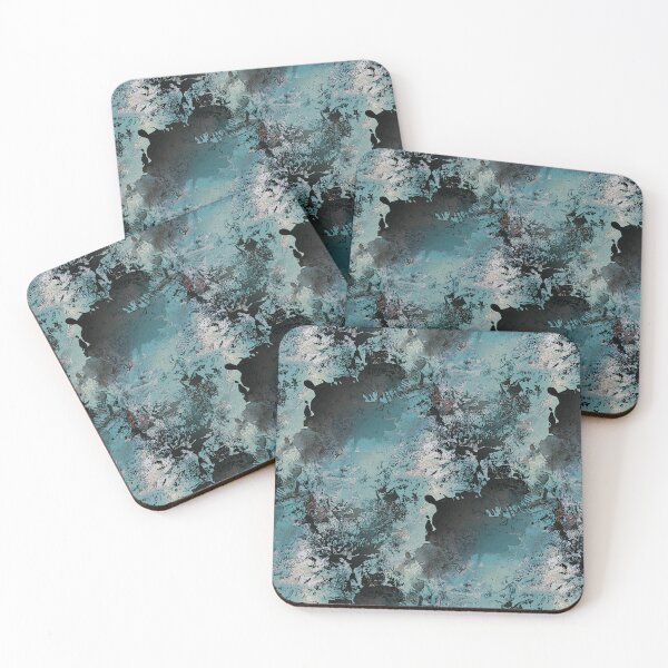 Item preview, Gunge Abstract in Blue and Black designed and sold by Artistestella.