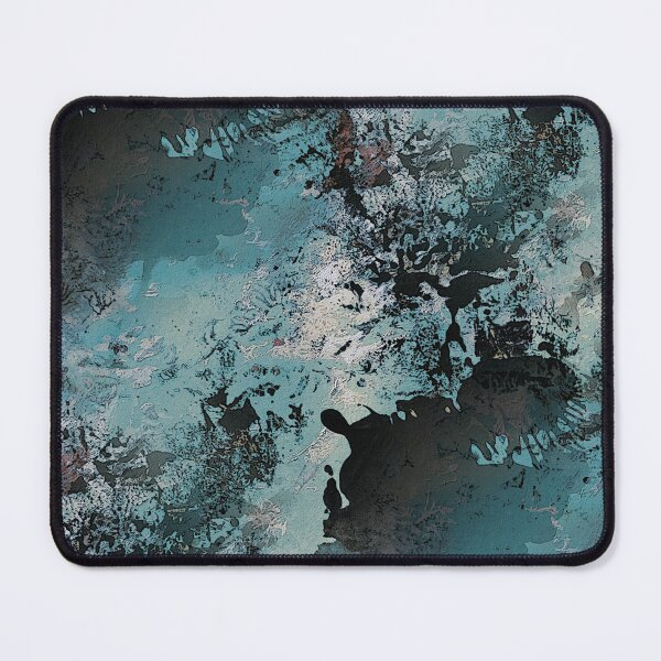 Item preview, Gunge Abstract in Blue and Black designed and sold by Artistestella.