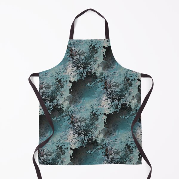 Item preview, Gunge Abstract in Blue and Black designed and sold by Artistestella.