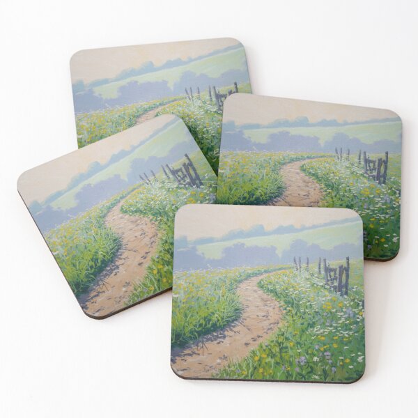 Item preview, French Wildflower Path Painting – Serene Countryside Landscape Art designed and sold by CARRAANN.