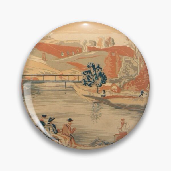 Item preview, Vintage Riverside Scene: Elegant French Pastoral Charm  designed and sold by CARRAANN.