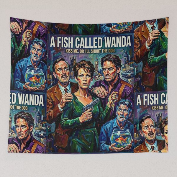 Item preview, Kiss Me or I’ll Shoot the Dog: A Fish Called Wanda Tribute designed and sold by Art's Diner.