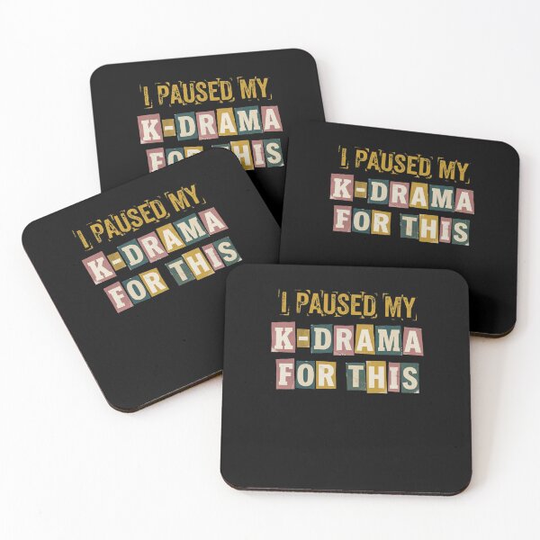 Item preview, I Paused My K-Drama For This Funny Fan Design designed and sold by snowry.