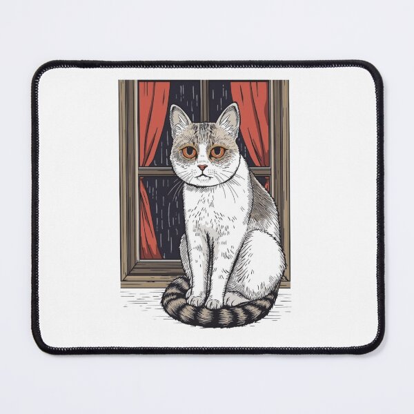 Item preview, Sad Cat Looking Out Window designed and sold by funnyshop222.