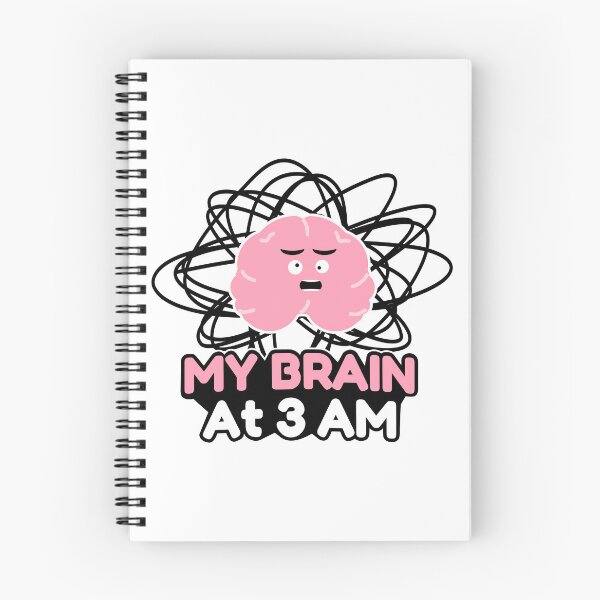 Item preview, My Brain at 3AM – Overthinking Anxiety Funny Meme Design designed and sold by MYTHIC element.