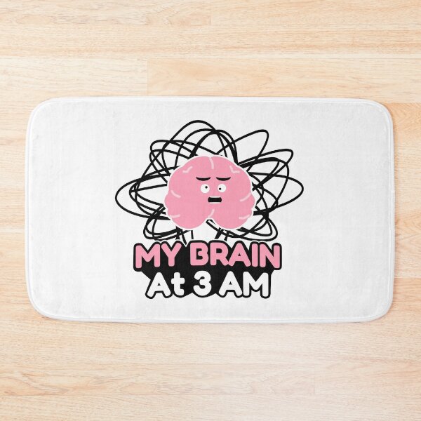 Item preview, My Brain at 3AM – Overthinking Anxiety Funny Meme Design designed and sold by MYTHIC element.