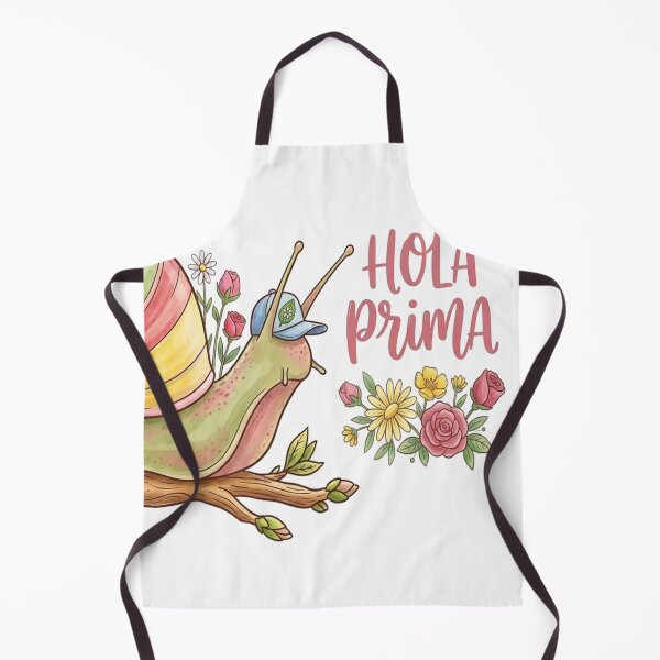 Item preview, Colorful Snail with Flowers and the phrase "Hello Spring" designed and sold by Amberlakhal.