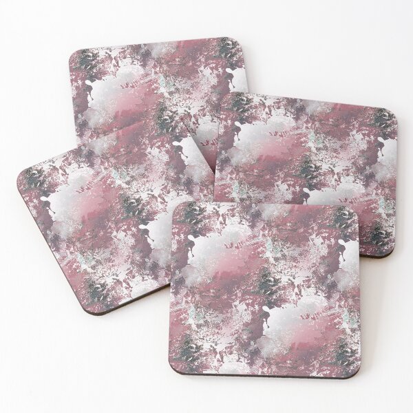 Item preview, Gunge Abstract in Pink and White designed and sold by Artistestella.