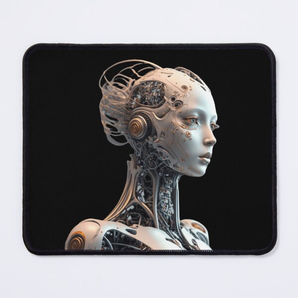 Item preview, Cyberpunk Android Goddess - Futuristic Bio-Mechanical Sci-Fi designed and sold by Aetherium Studio Artworks.