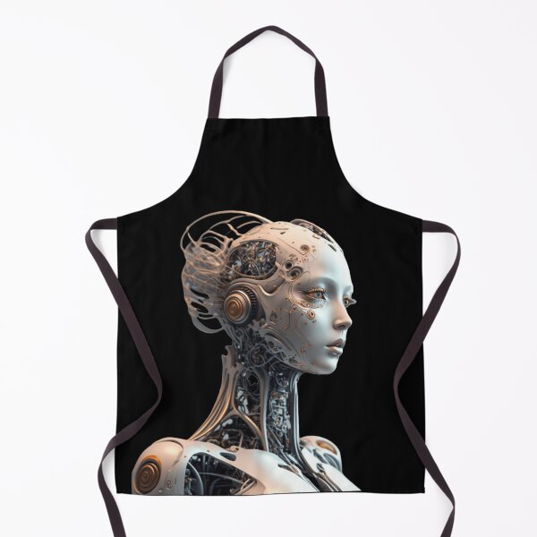 Item preview, Cyberpunk Android Goddess - Futuristic Bio-Mechanical Sci-Fi designed and sold by Aetherium Studio Artworks.