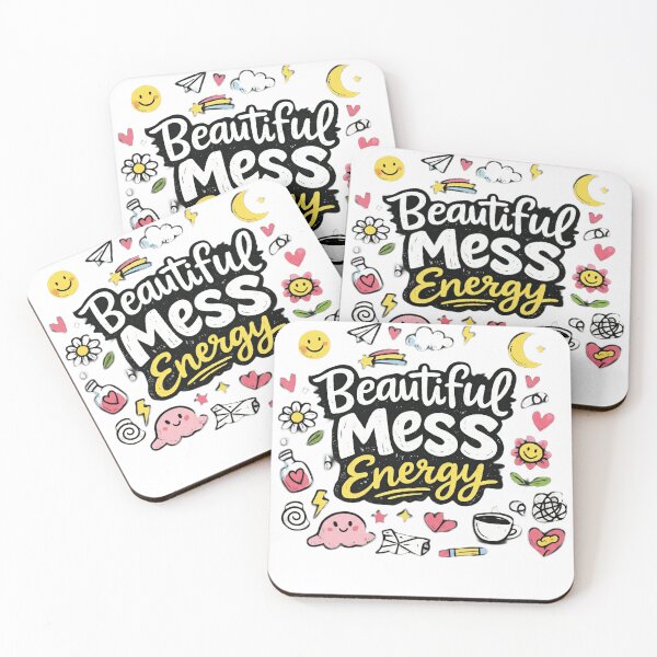 Item preview, Beautiful Mess Energy Doodle Aesthetic Shirt – Cute Chaos Hand Drawn Design designed and sold by Hoffmann-Shop.