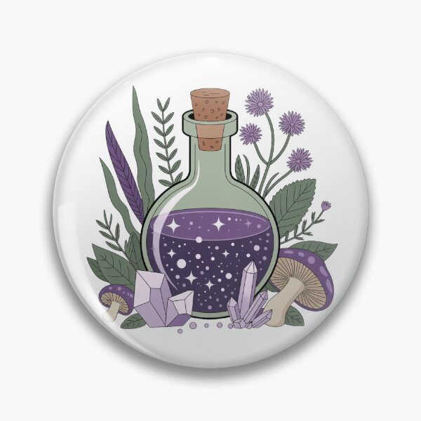 Item preview, Magical Apothecary Potion Bottle Sticker — Botanical Art designed and sold by LeonaLines.