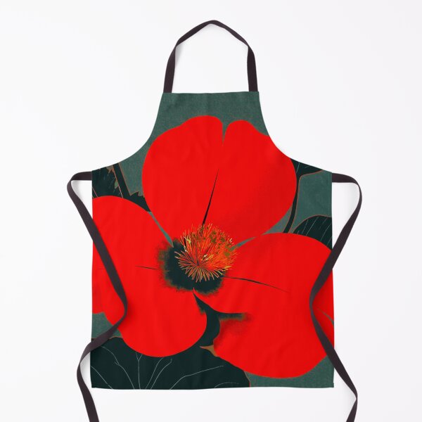 Item preview, Bold Minimal Floral / Red Statement Flower designed and sold by joycrysstudio.