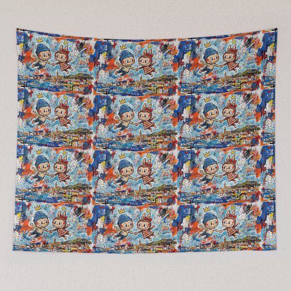 Item preview, Labubu lovers in flight. designed and sold by Natalia-Vlad.
