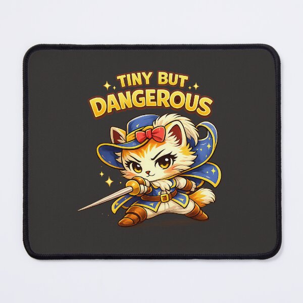 Item preview, Tiny But Dangerous Cat – Cute Fierce Kitten Design designed and sold by Irysek.