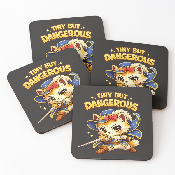 Item preview, Tiny But Dangerous Cat – Cute Fierce Kitten Design designed and sold by Irysek.