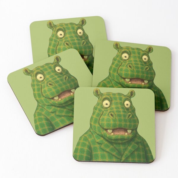 Item preview, Green Plaid Hippo designed and sold by CarolM.
